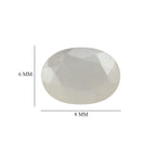 Set Of 2 White Moonstone Oval Cut Cut 8X6 mm Gemstone, 2.08 Ct