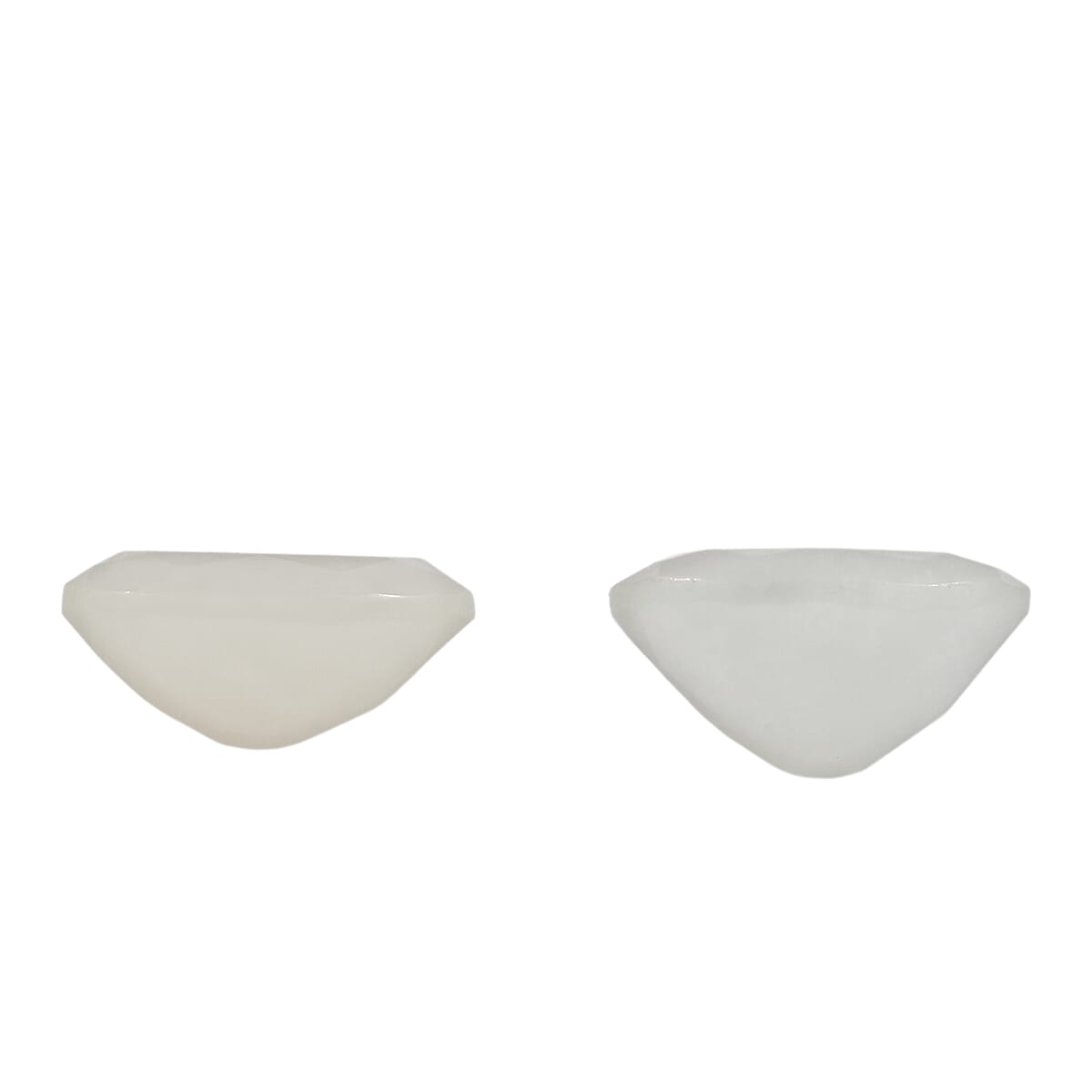 Set Of 2 White Moonstone Oval Cut Cut 9X7 mm Gemstone, 3.15 Ct V32514621 3