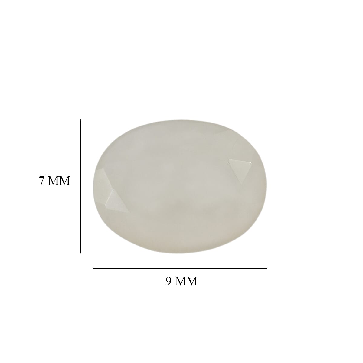 Set Of 2 White Moonstone Oval Cut Cut 9X7 mm Gemstone, 3.15 Ct V32514621 5