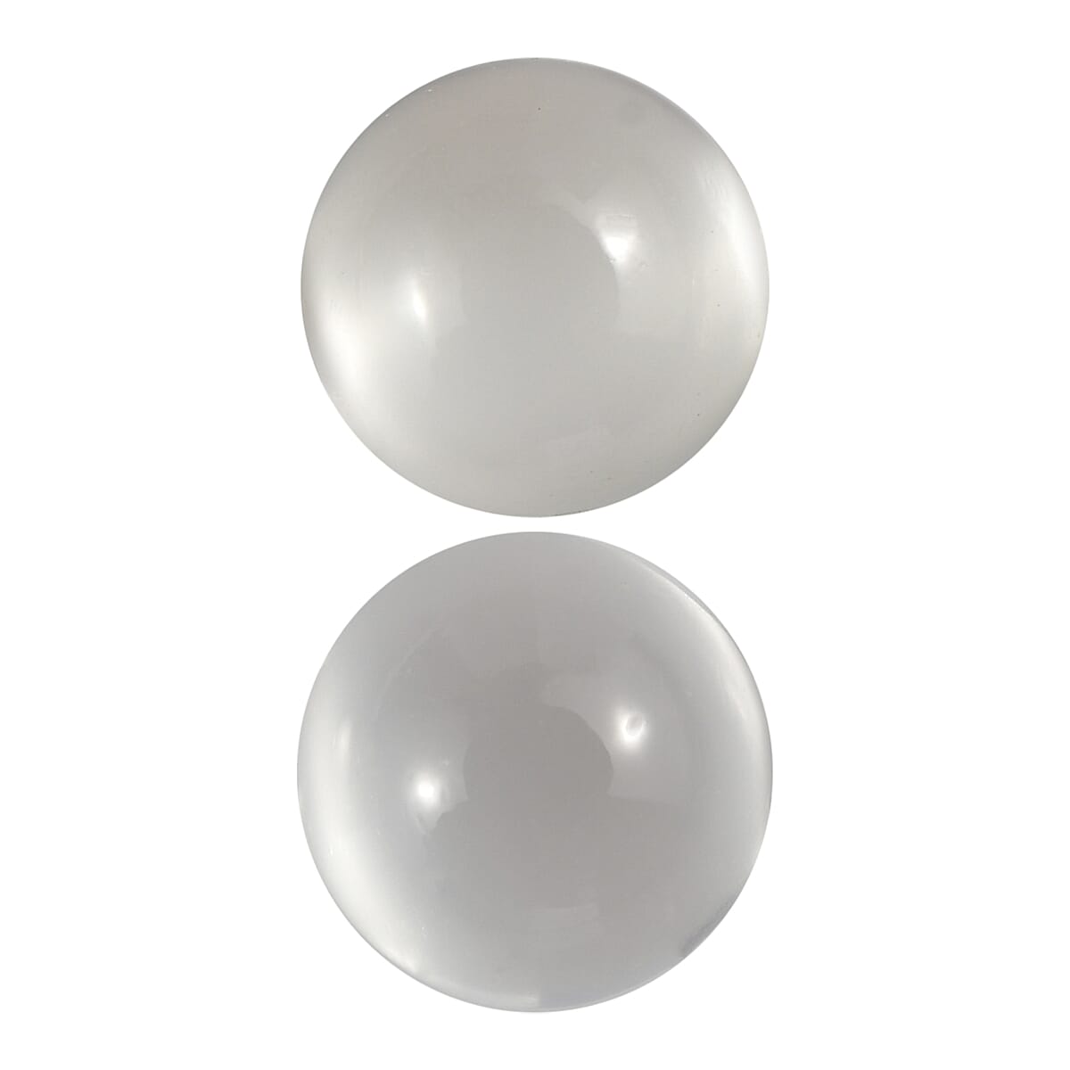 Set Of 2 White Moonstone Round 5 mm Gemstone, 1.14 Ct 8499599 0