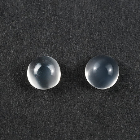 Set Of 2 White Moonstone Round 5 mm Gemstone, 1.14 Ct 8499599 2