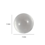 Set Of 2 White Moonstone Round 5 mm Gemstone, 1.14 Ct