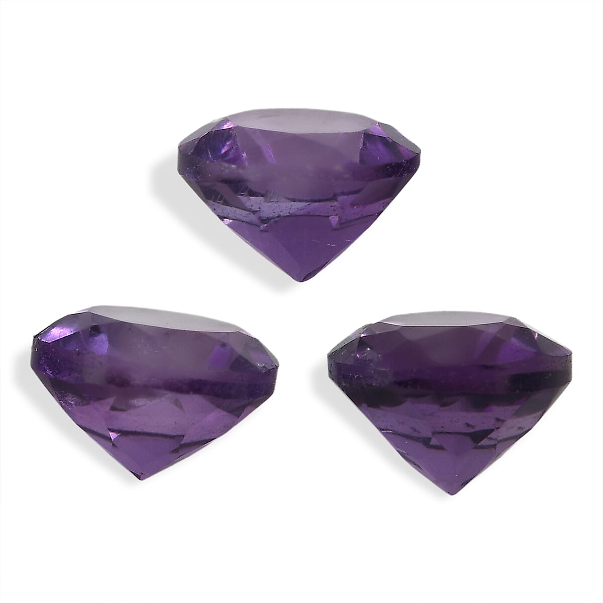 Set Of 3 African Amethyst Round 4 mm Gemstone, 0.70 Ct 8511484 3