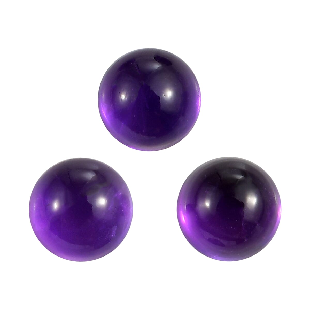 Set Of 3 African Amethyst Round 4 mm Gemstone, 0.93 Ct 8503986 0