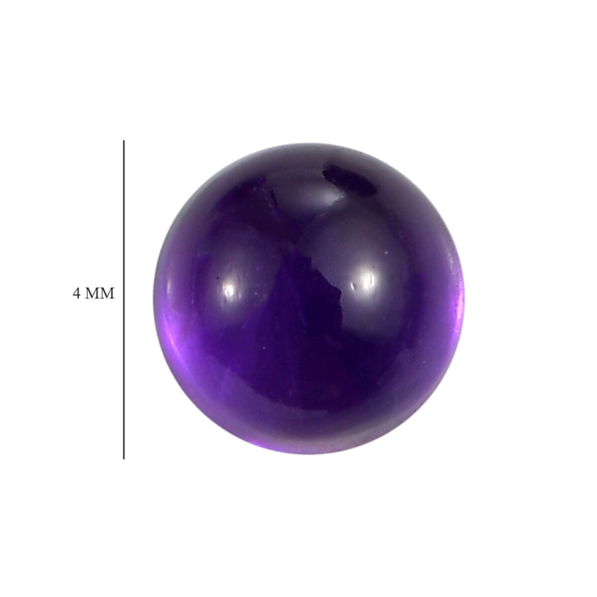 Set Of 3 African Amethyst Round 4 mm Gemstone, 0.93 Ct 8503986 5