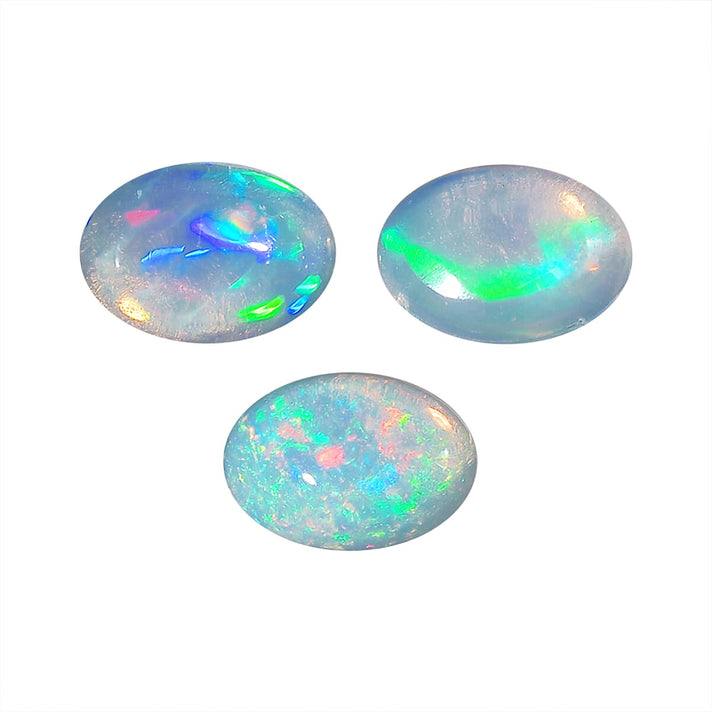Set Of 3 Ethiopian Opal Oval Cut Cut 6X4 mm Gemstone, 0.70 Ct 8507069 1