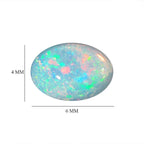 Set Of 3 Ethiopian Opal Oval Cut Cut 6X4 mm Gemstone, 0.70 Ct