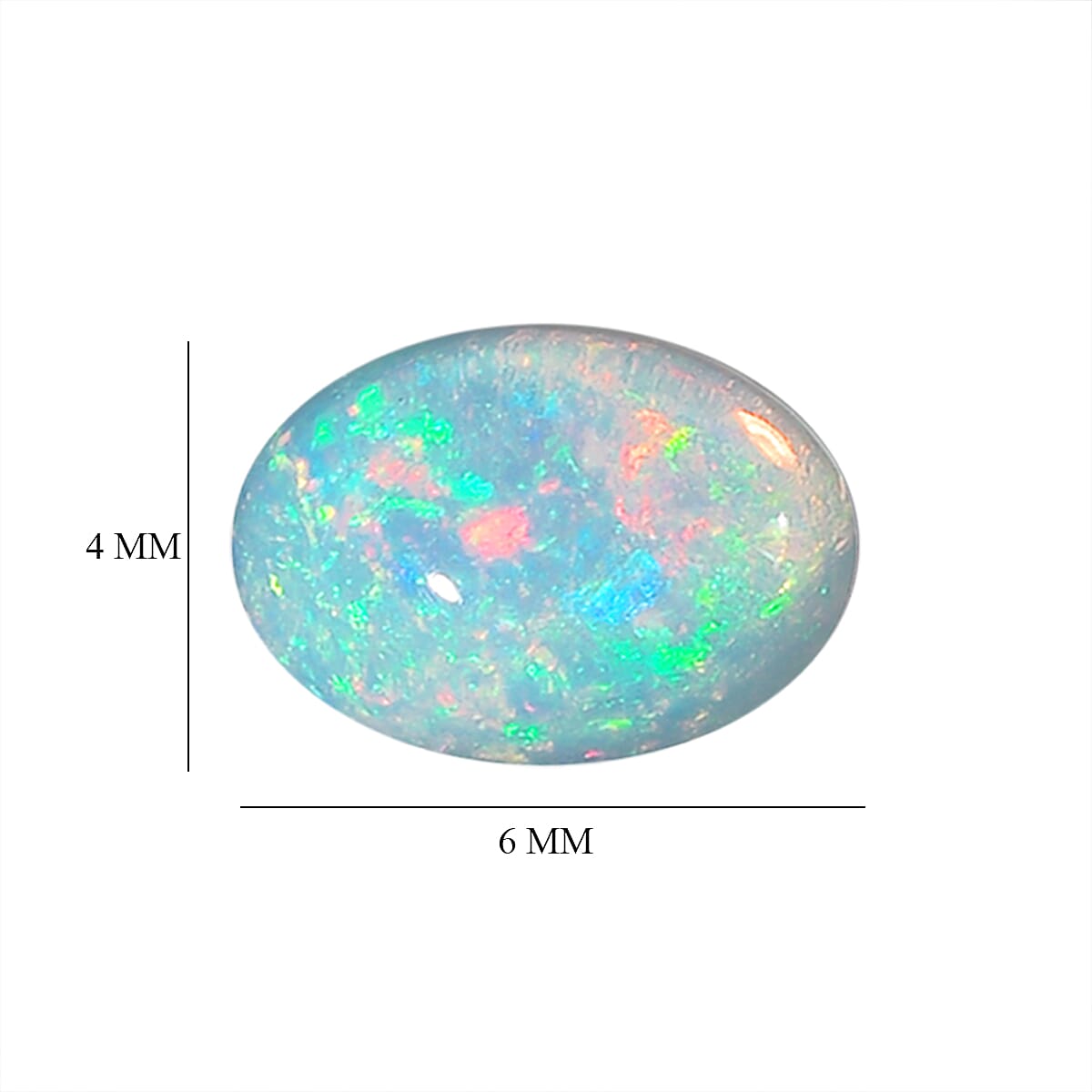 Set Of 3 Ethiopian Opal Oval Cut Cut 6X4 mm Gemstone, 0.70 Ct 8507069 4
