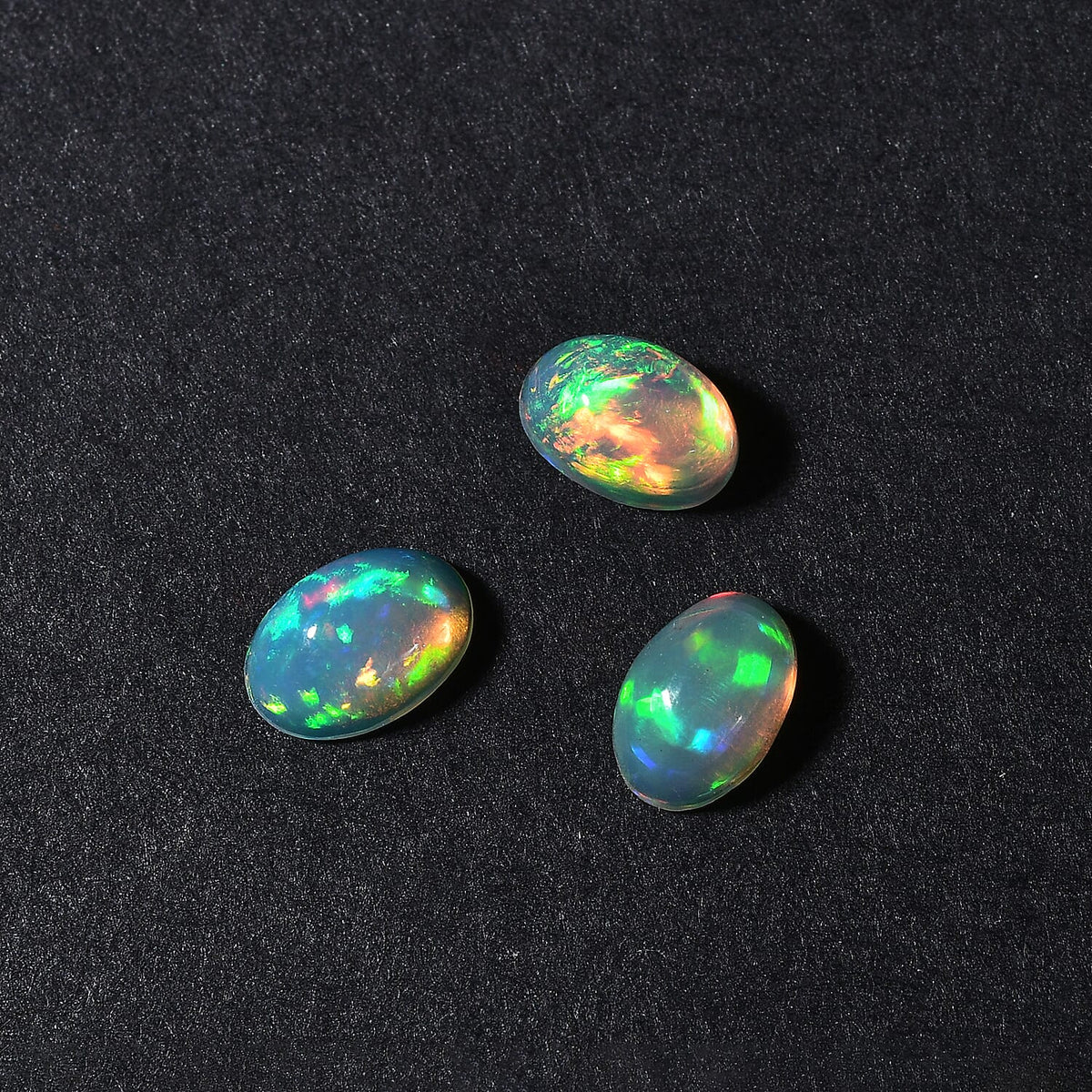 Set Of 3 Ethiopian Opal Oval Cut Cut 6X4 mm Gemstone, 1.02 Ct 8507070 1