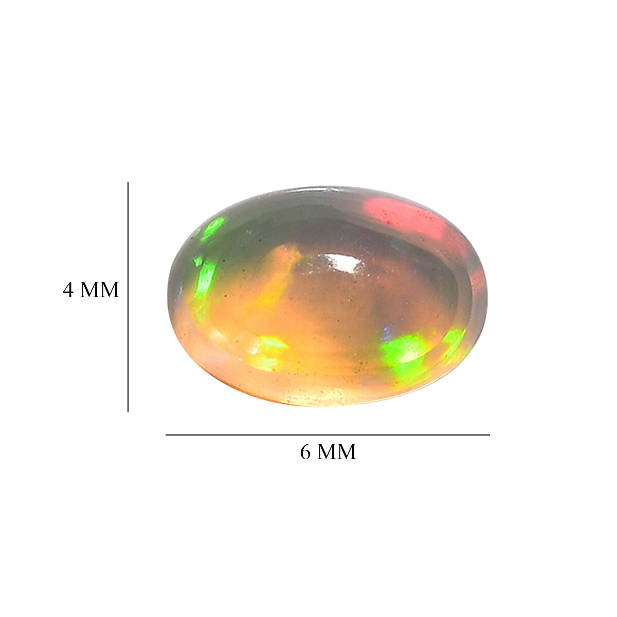 Set Of 3 Ethiopian Opal Oval Cut Cut 6X4 mm Gemstone, 1.02 Ct 8507070 4