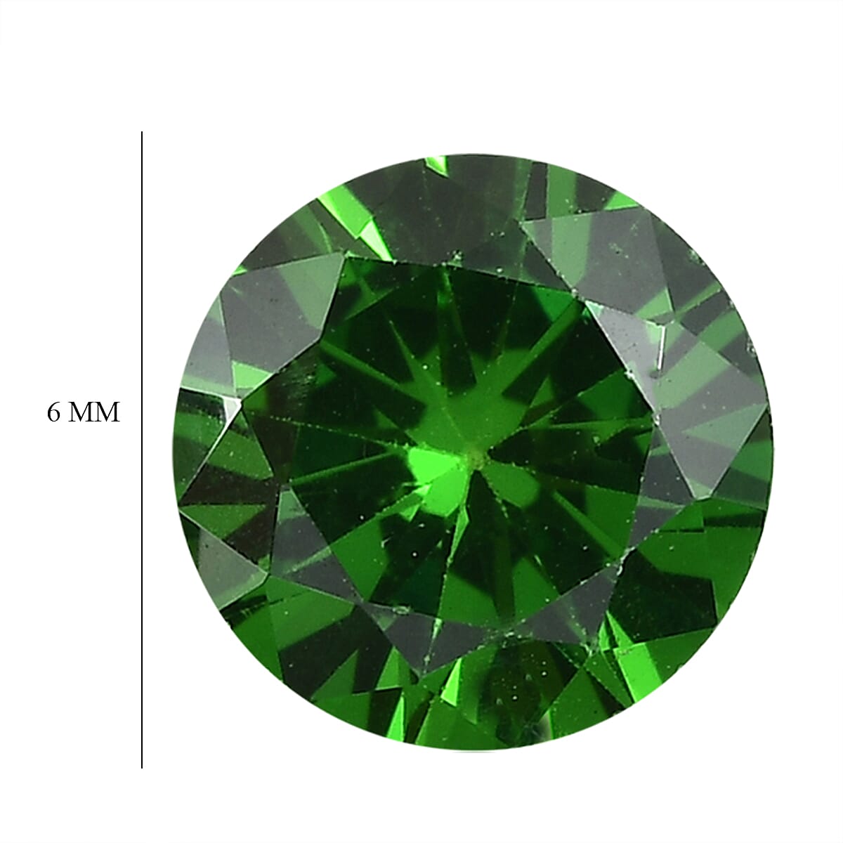 Set Of 3 Green Cubic Zirconia Round 6 mm Gemstone, 4.03 Ct 8505915 4
