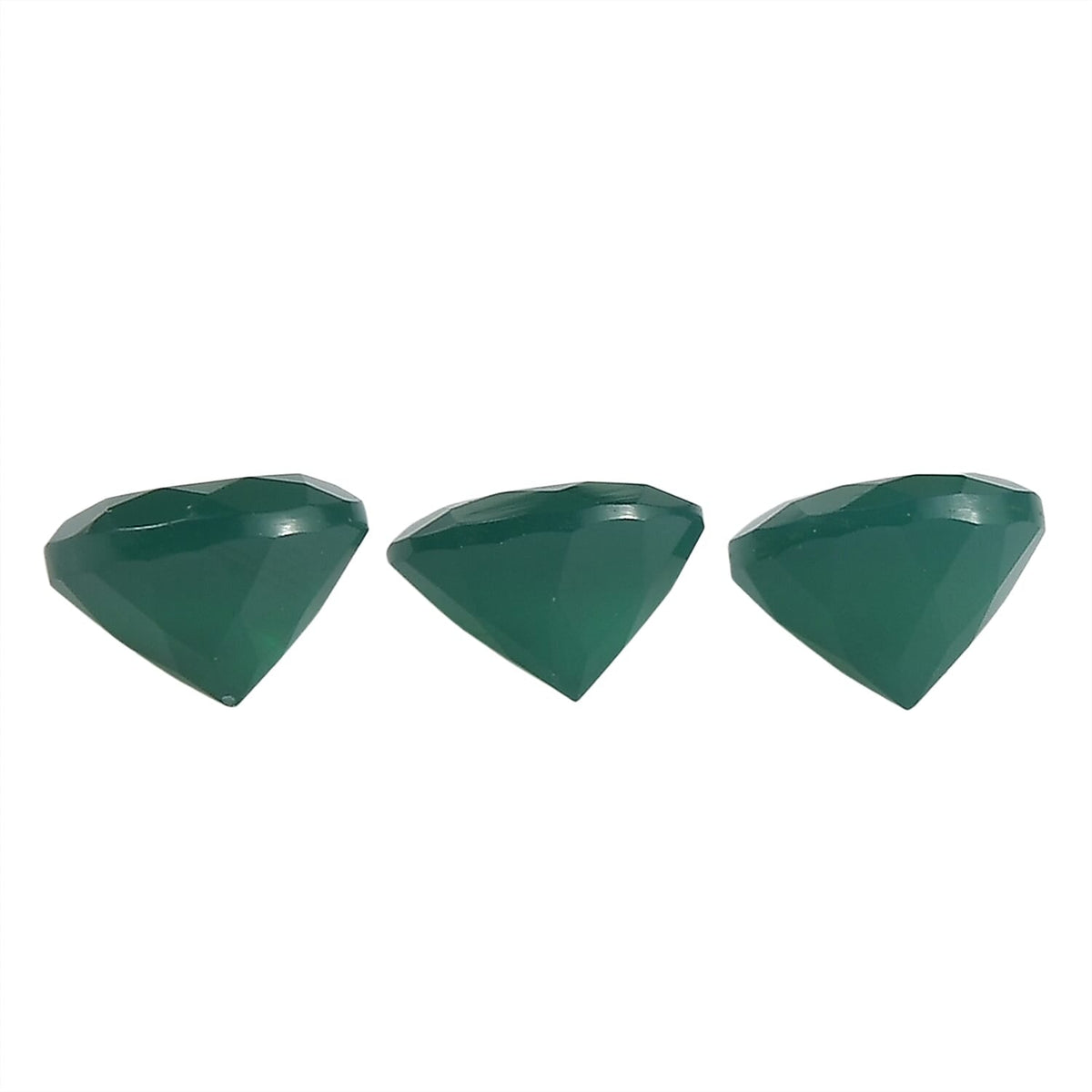 Set Of 3 Green Onyx Round 8 mm Gemstone, 4.76 Ct 8499244 1