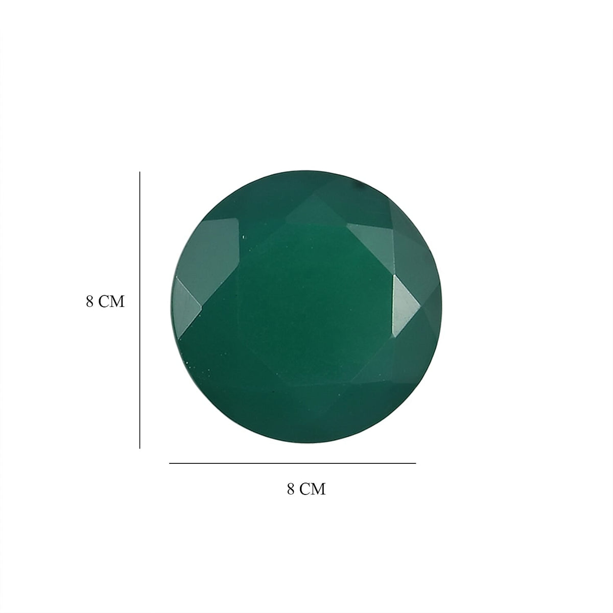 Set Of 3 Green Onyx Round 8 mm Gemstone, 4.76 Ct 8499244 3