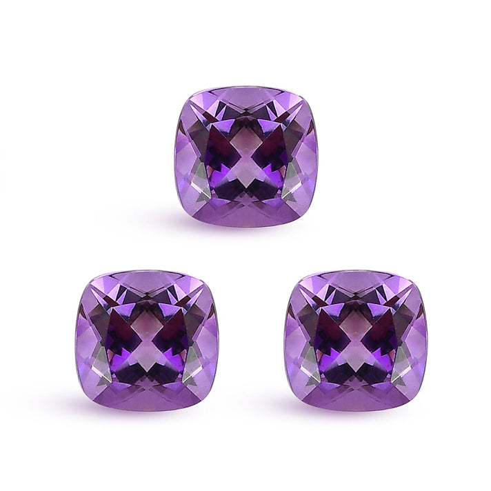 Set Of 3 Pink Amethyst Cushion Cut 5X5 mm Gemstone, 1.62 Ct 8511514 1