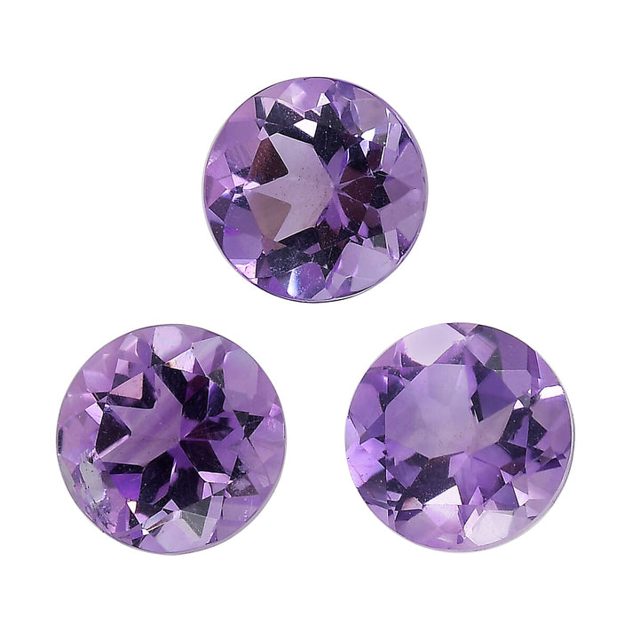 Set Of 3 Pink Amethyst Round 5 mm Gemstone, 1.47 Ct 8499283 1