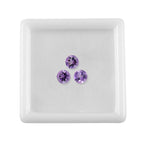 Set Of 3 Pink Amethyst Round 5 mm Gemstone, 1.47 Ct