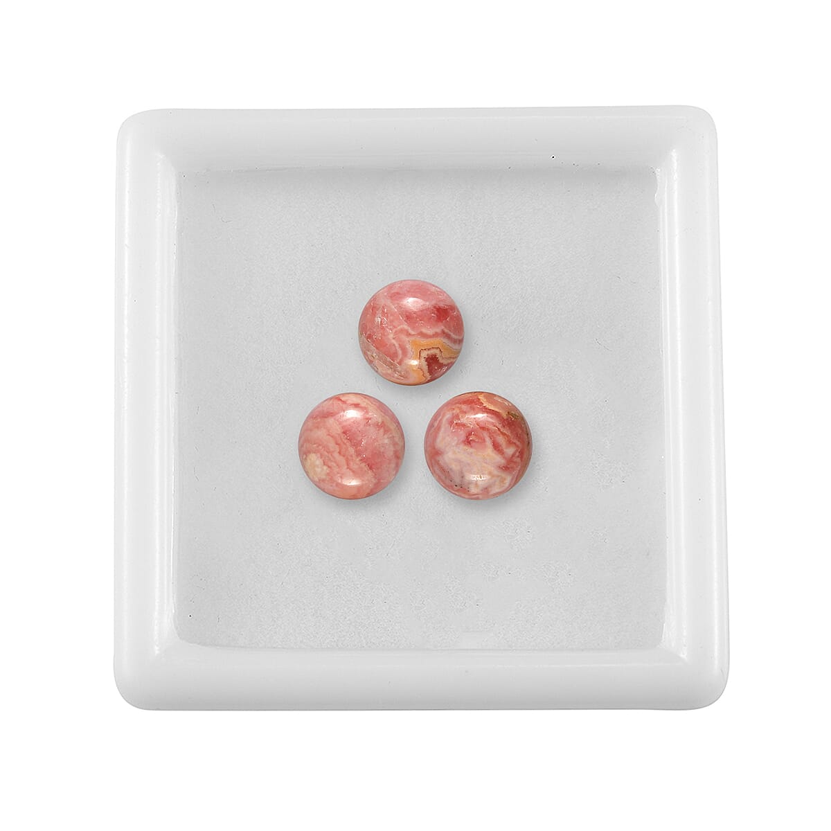Set Of 3 Rhodochrosite Round 7 mm Gemstone, 3.75 Ct V32513990 4