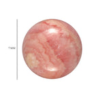 Set Of 3 Rhodochrosite Round 7 mm Gemstone, 3.75 Ct