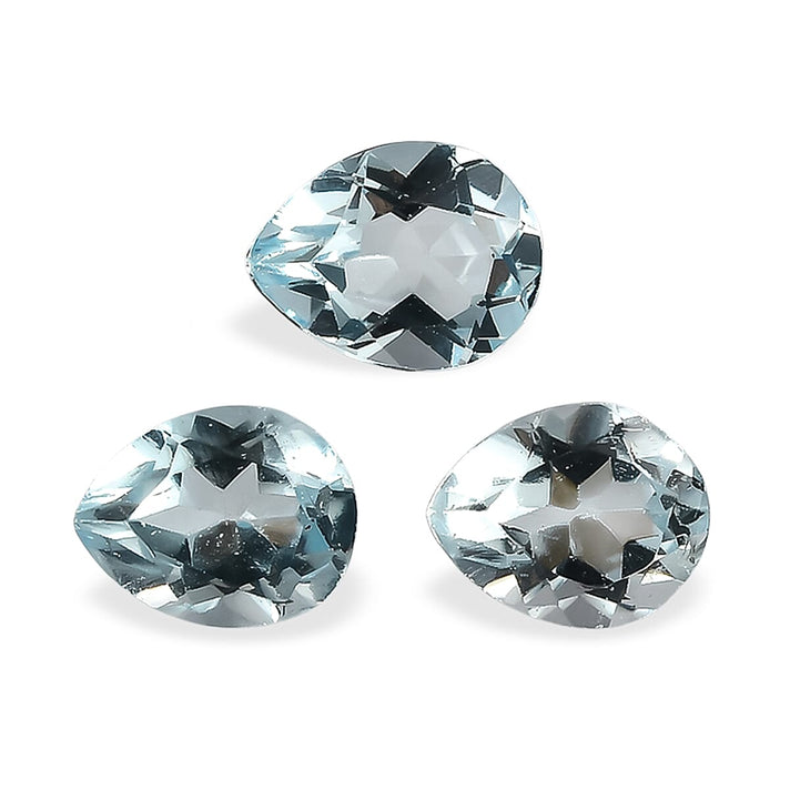 Set Of 3 Skyblue Topaz Pear 5X4 mm Gemstone, 1.20 Ct 8508170 1