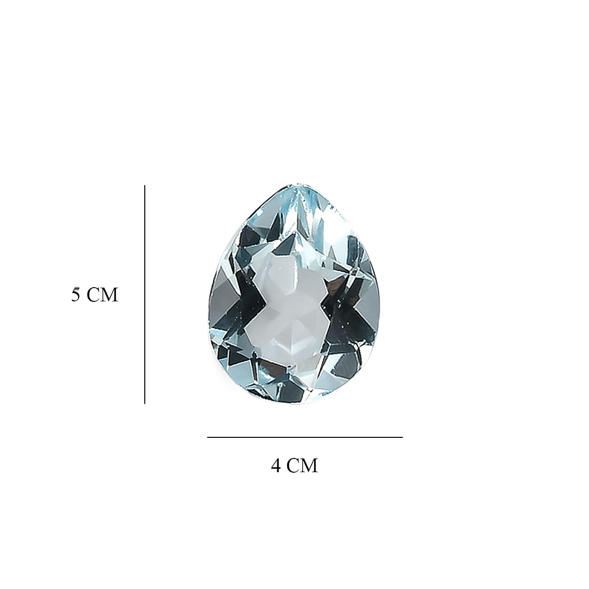 Set Of 3 Skyblue Topaz Pear 5X4 mm Gemstone, 1.20 Ct V32515703 5