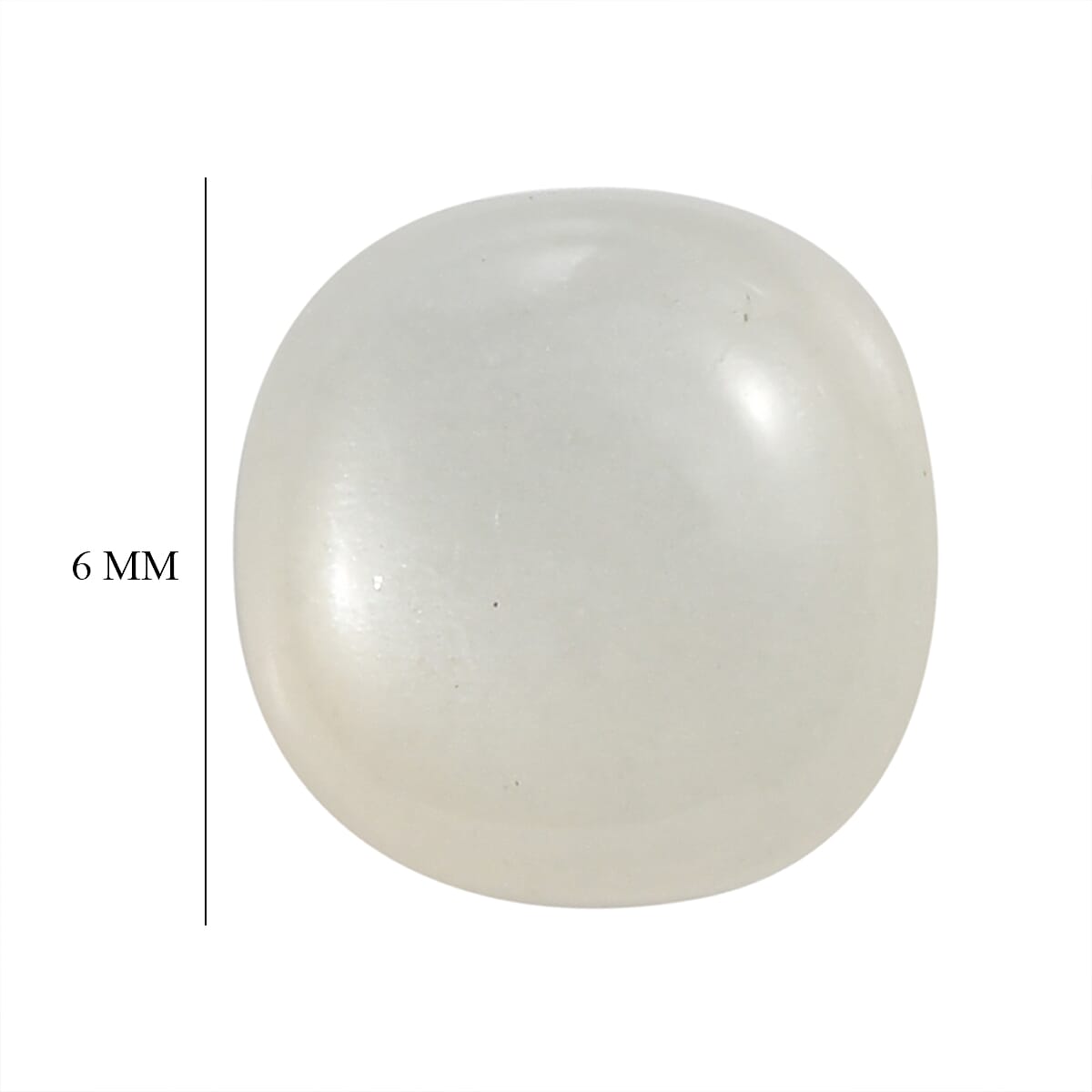 Set Of 3 White Moonstone Cushion Cut 6X6 mm Gemstone, 3.51 Ct 8502034 5
