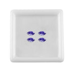 Set Of 4 Blue Cubic Zirconia Marquee 6X3 mm Gemstone, 1.42 Ct
