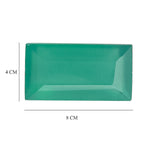 Set Of 4 Green Onyx Baguette 8X4 mm Gemstone, 3.62 Ct