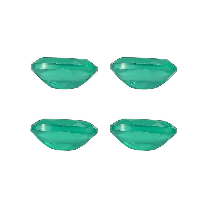 Set Of 4 Green Onyx Oval Cut Cut 5X3 mm Gemstone, 0.79 Ct 8499238 2