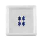 Set Of 4 Lapis Lazuli Oval Cut Cut 6X4 mm Gemstone, 2.55 Ct