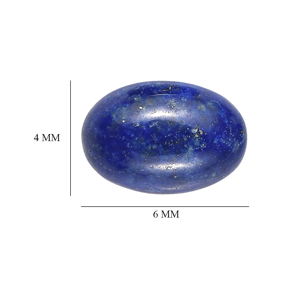 Set Of 4 Lapis Lazuli Oval Cut Cut 6X4 mm Gemstone, 2.55 Ct 8499520 4