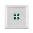 Set Of 4 Malachite Round 4.25 mm Gemstone, 1.60 Ct
