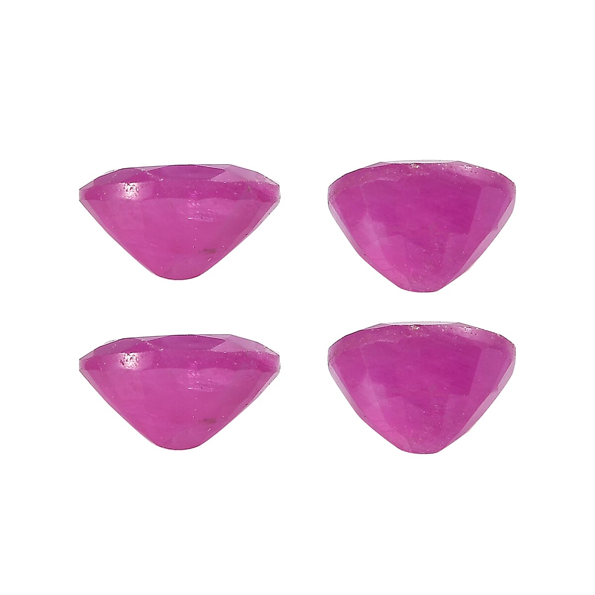 Set Of 4 Raipur Ruby Oval Cut Cut 5X4 mm Gemstone, 1.93 Ct 8499385 2