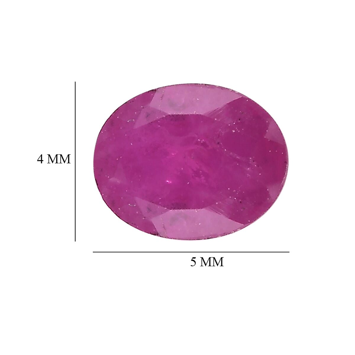 Set Of 4 Raipur Ruby Oval Cut Cut 5X4 mm Gemstone, 1.93 Ct 8499385 4
