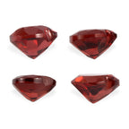 Set Of 4 Red Garnet Heart 5 mm Gemstone, 2.15 Ct