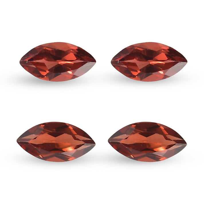 Set Of 4 Red Garnet Marquee 6X3 mm Gemstone, 1.24 Ct 8511549 1