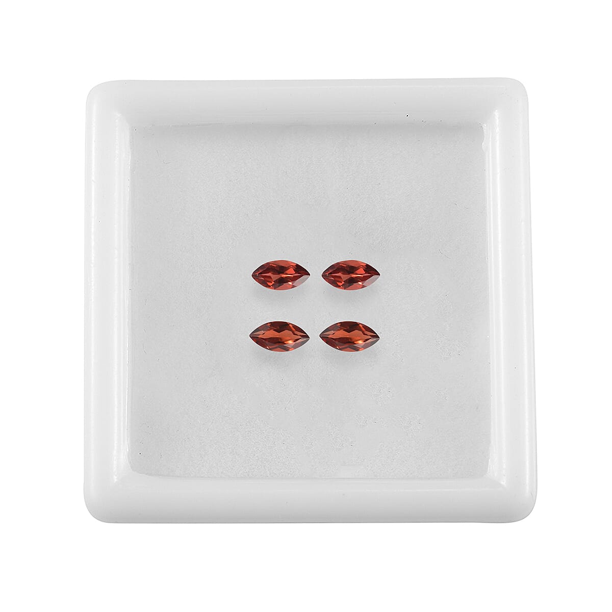 Set Of 4 Red Garnet Marquee 6X3 mm Gemstone, 1.24 Ct V32513989 4