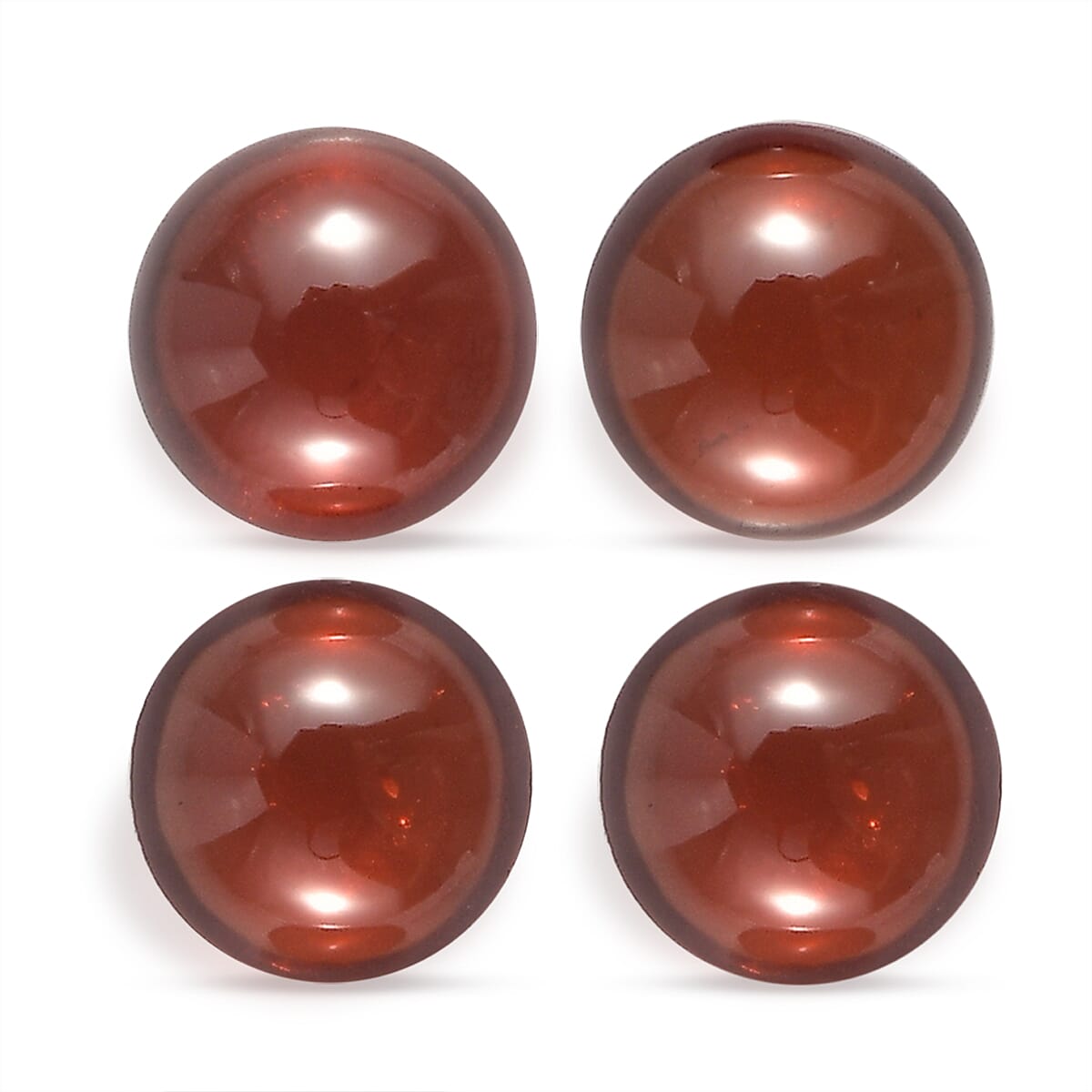 Set Of 4 Red Garnet Round 5 mm Gemstone, 2.12 Ct 8511553 0
