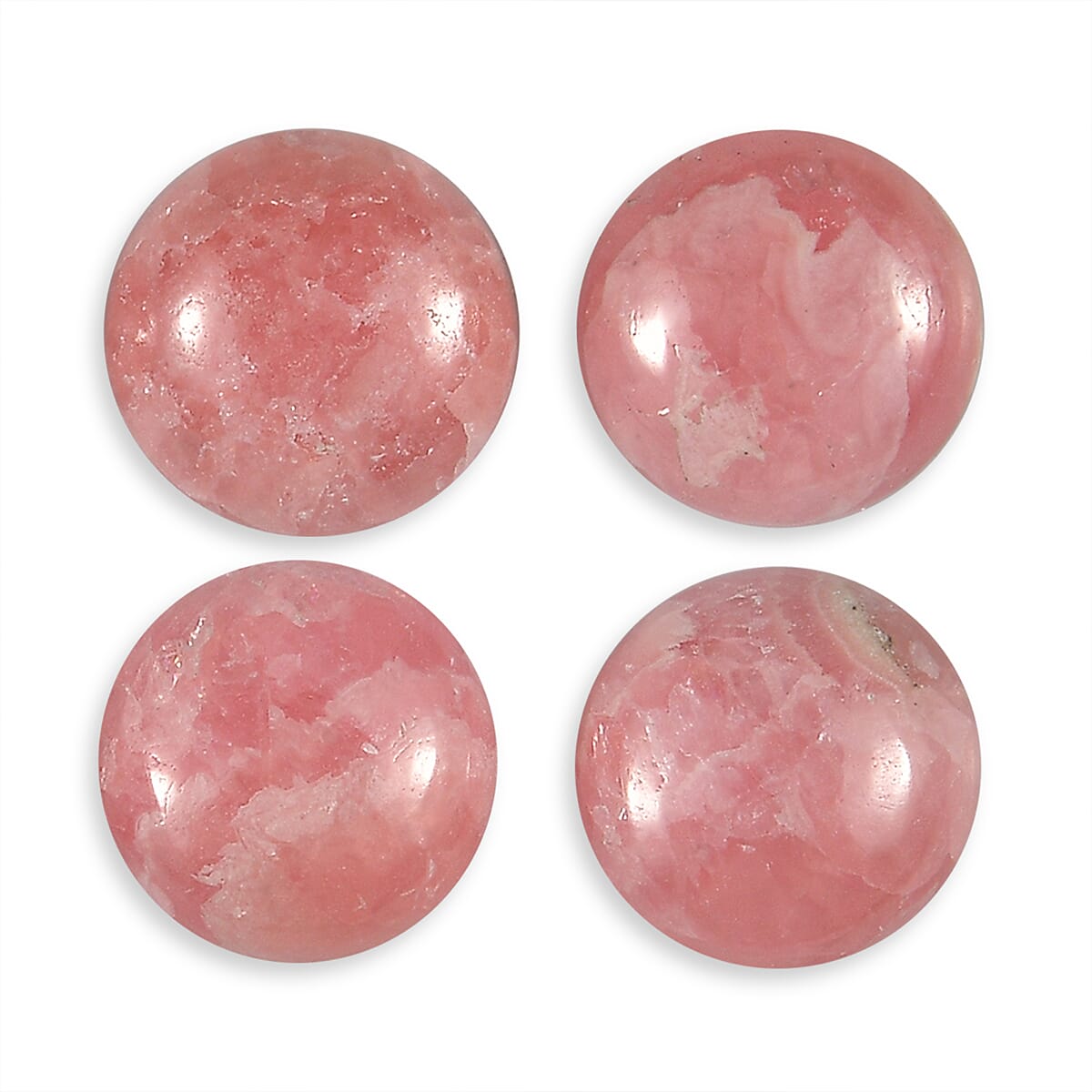 Set Of 4 Rhodochrosite Round 6 mm Gemstone, 4.59 Ct V32528007 0