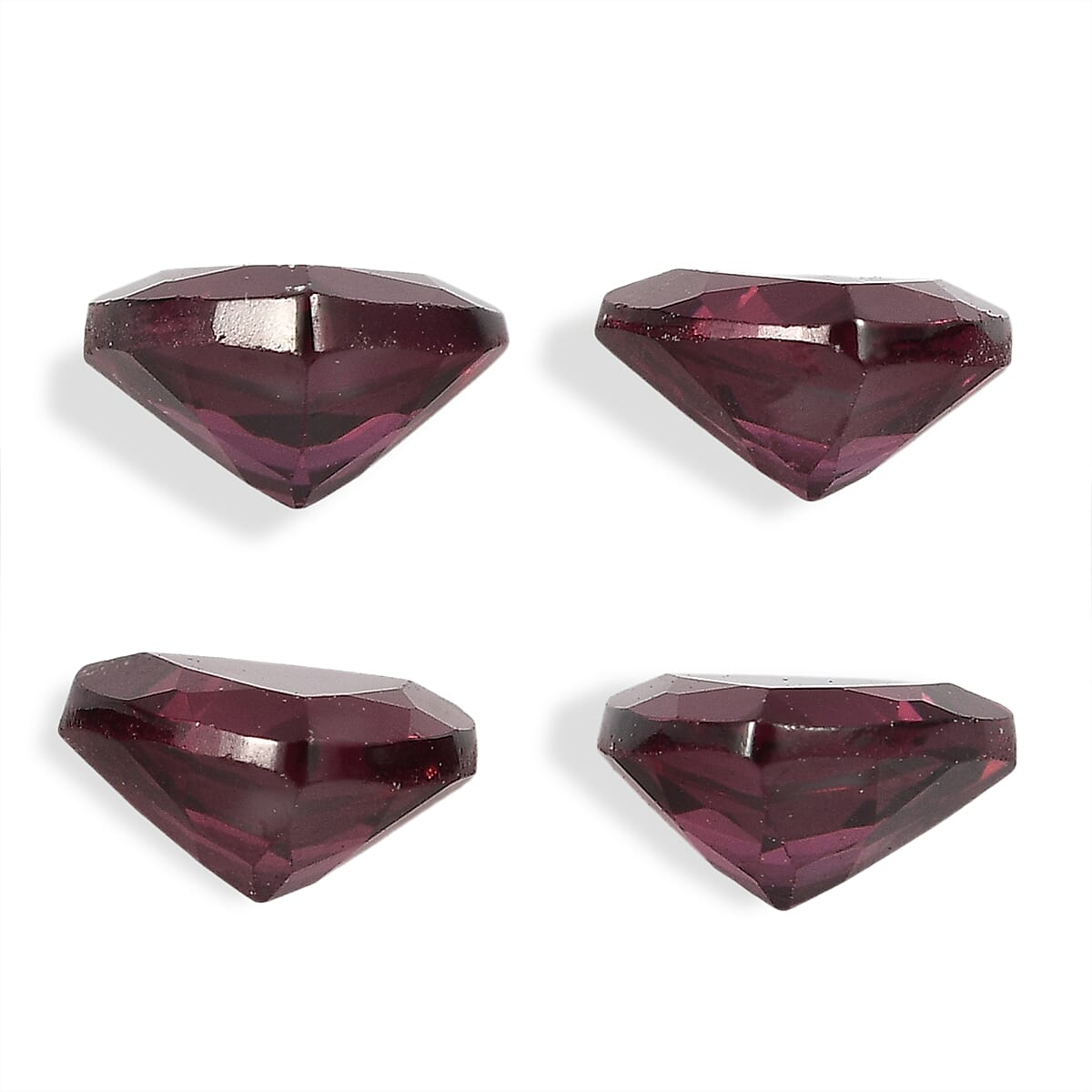 Set Of 4 Rhodolite Garnet Trillion 4.5 mm Gemstone, 1.64 Ct V32606136 3
