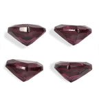 Set Of 4 Rhodolite Garnet Trillion 4.5 mm Gemstone, 1.64 Ct