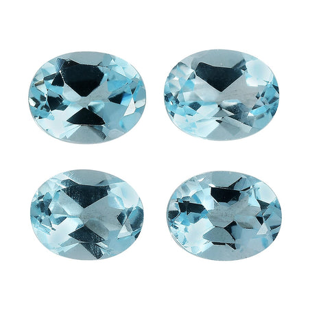 Set Of 4 Skyblue Topaz Oval Cut Cut 5X4 mm Gemstone, 1.7 Ct 8507050 1