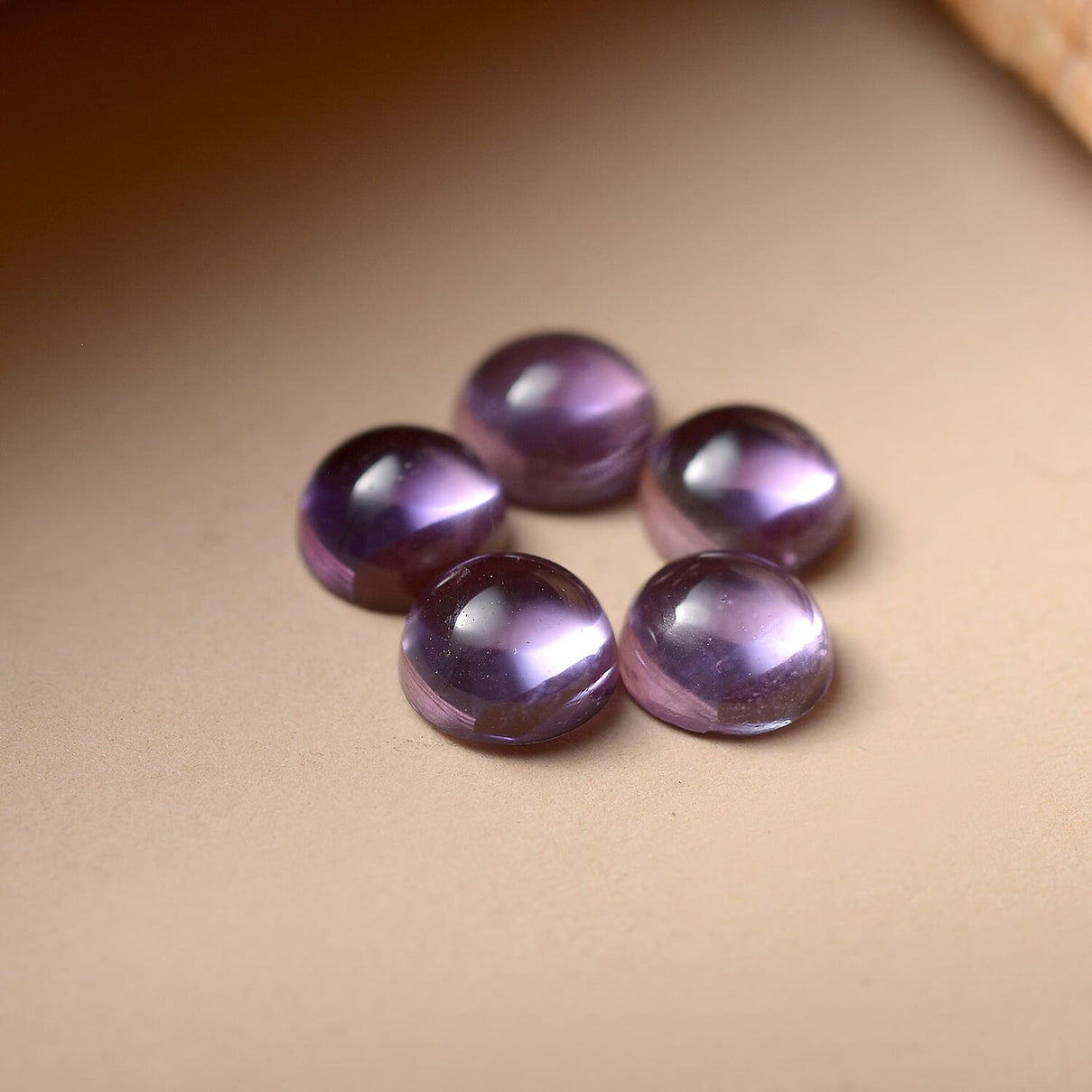 Set Of 5 African Amethyst Round 5 mm Gemstone, 2.70 Ct 8503988 2