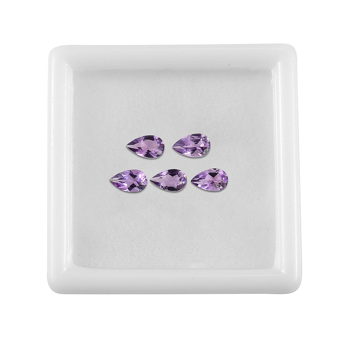 Set Of 5 Pink Amethyst Pear 5X3 mm Gemstone, 0.94 Ct V32520612 4