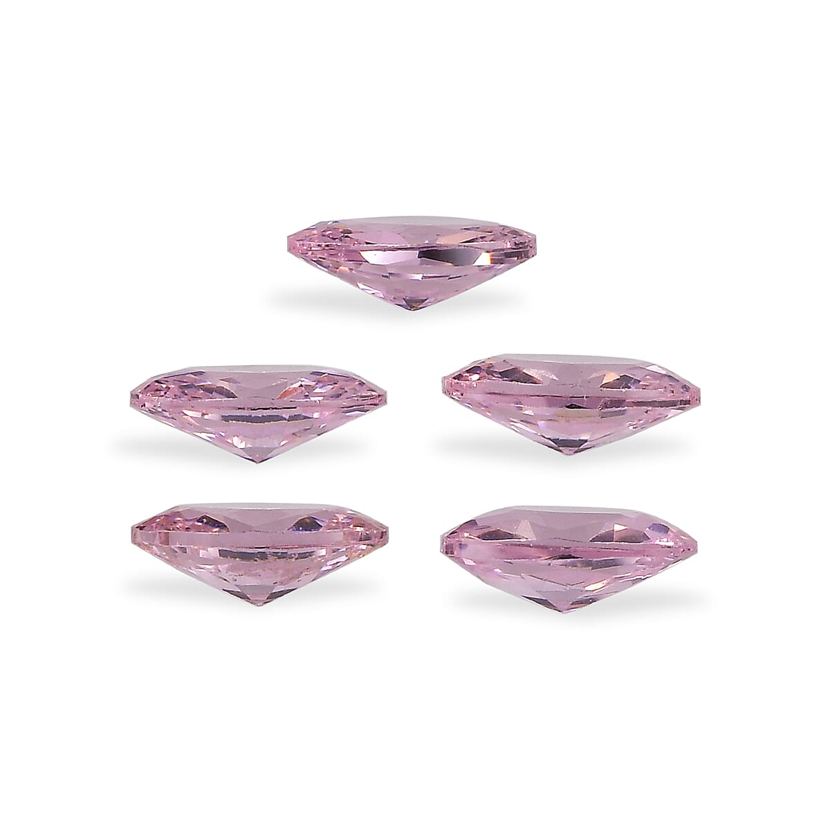 Set Of 5 Pink Cubic Zirconia Oval Cut 5X3 mm Gemstone, 1.63 Ct V32514613 3
