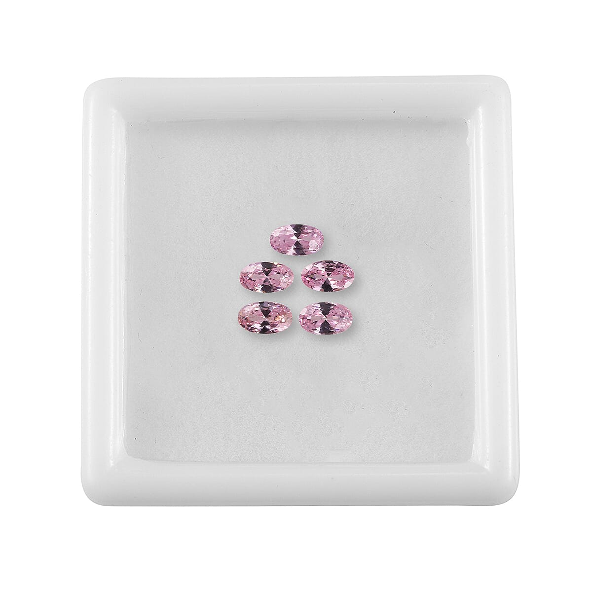 Set Of 5 Pink Cubic Zirconia Oval Cut 5X3 mm Gemstone, 1.63 Ct V32514613 4
