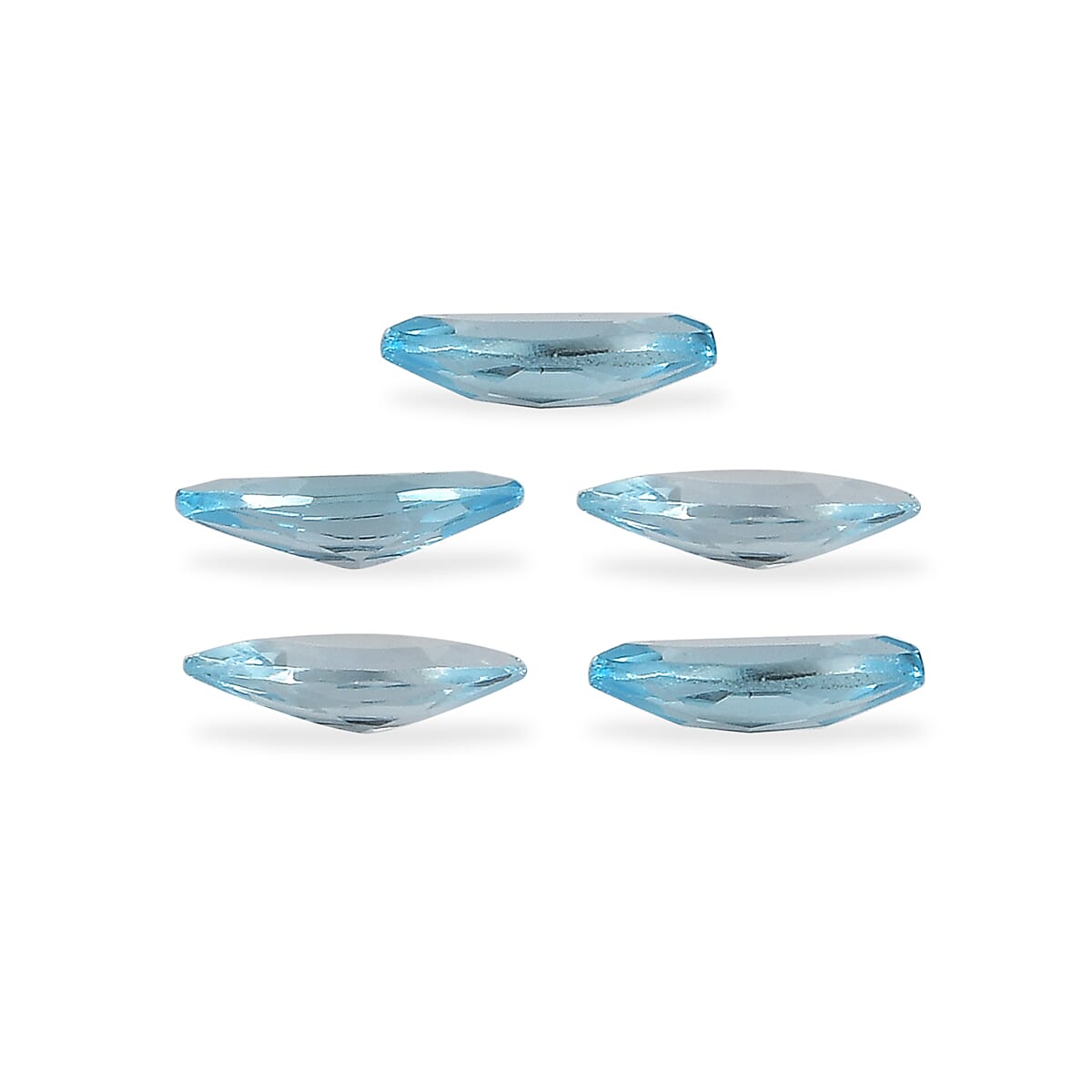 Set Of 5 Skyblue Topaz Marquee 5X2.5 mm Gemstone, 0.73 Ct 8511581 3