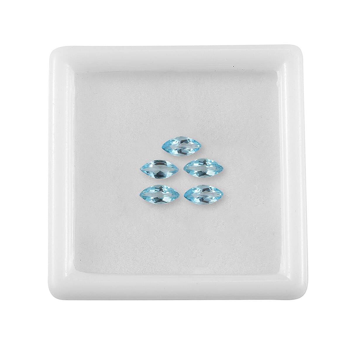 Set Of 5 Skyblue Topaz Marquee 5X2.5 mm Gemstone, 0.73 Ct 8511581 4