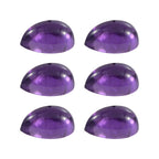 Set Of 6 African Amethyst Pear 5X3 mm Gemstone, 1.45 Ct