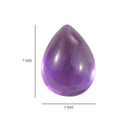 Set Of 6 African Amethyst Pear 7X5 mm Gemstone, 4.87 Ct