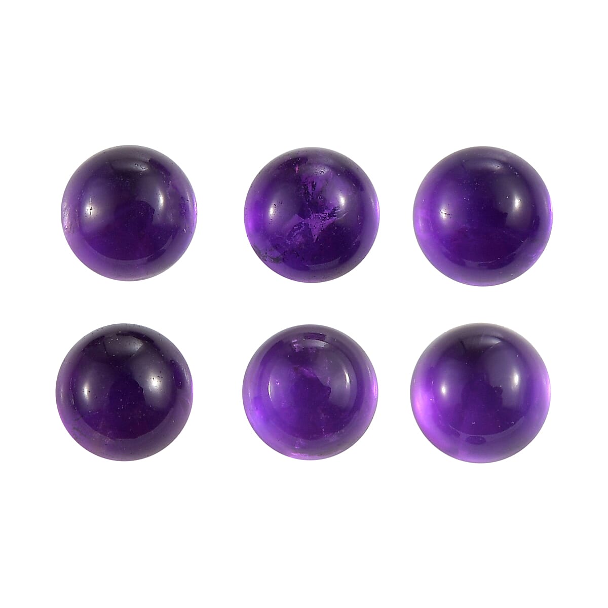 Set Of 6 African Amethyst Round 4.5 mm Gemstone, 2.54 Ct 8503987 0